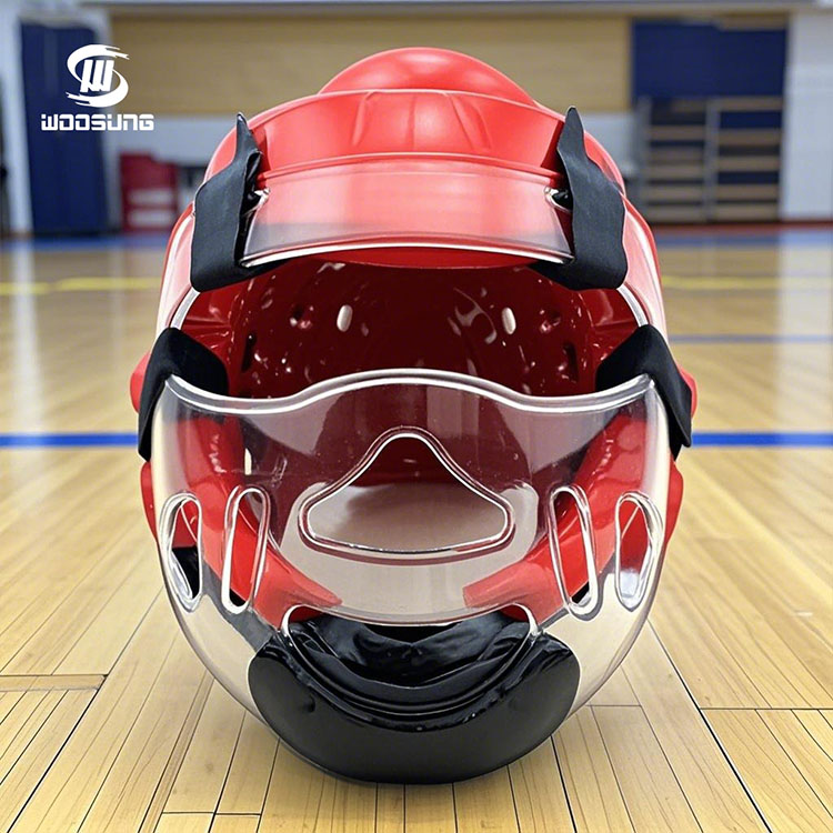 Бет қалқаны бар таэквондоның бас қорғаушысы